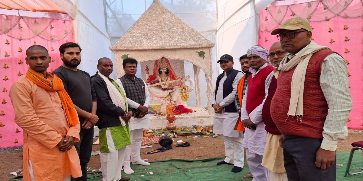 Saraswati puja alinagar darbhanga Bihar