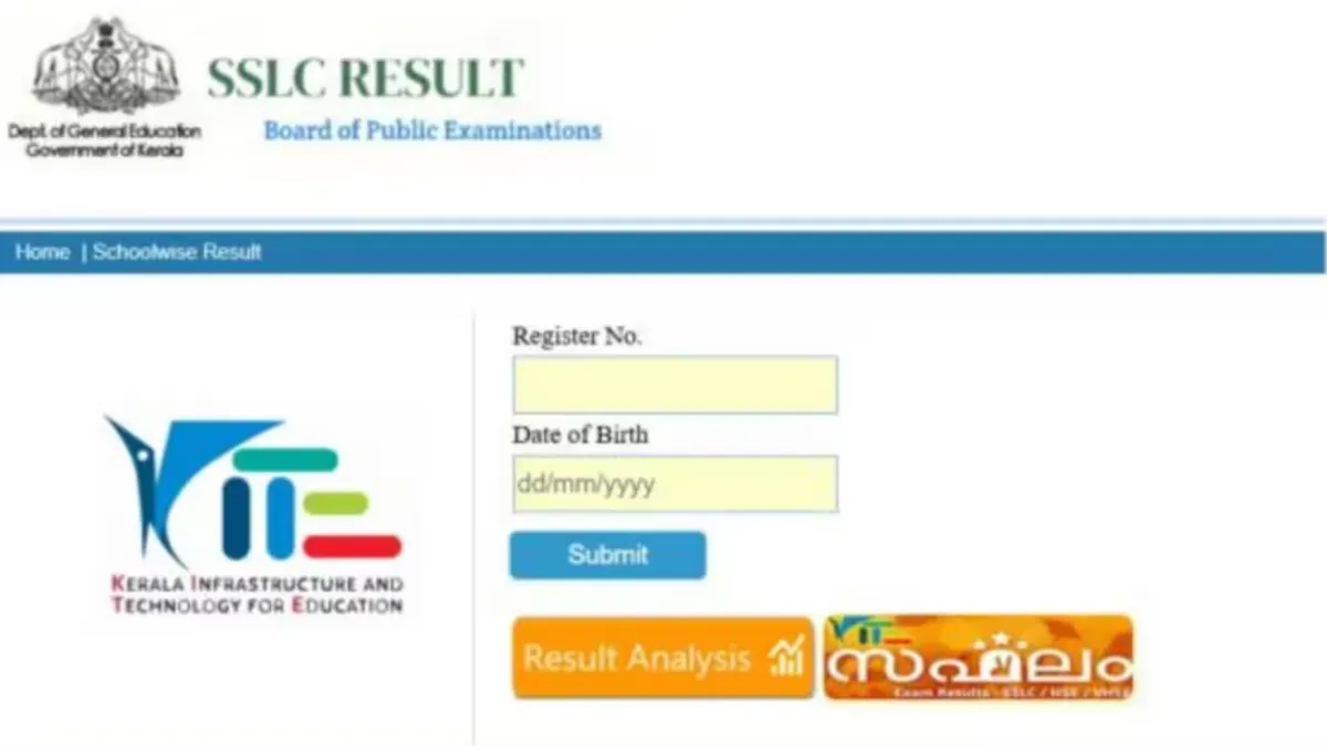 Kerala SSLC Result 2025